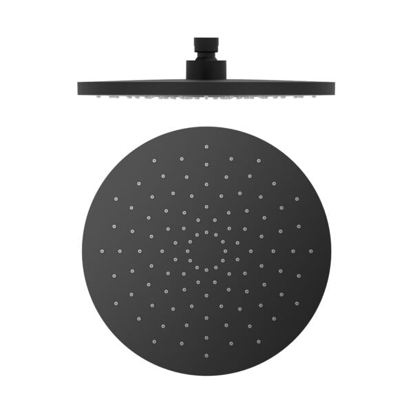 Nero 250mm Abs Round Shower Head Matte Black - Sydney Home Centre