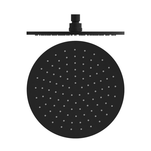 Nero 250mm Round Shower Head Matte Black - Sydney Home Centre