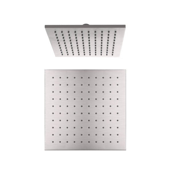 Nero 250mm Square Shower Head Brushed Nickel - Sydney Home Centre