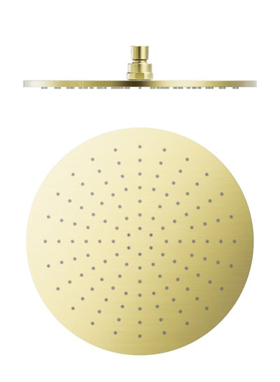 Nero 300mm Round Shower Head Brushed Gold - Sydney Home Centre