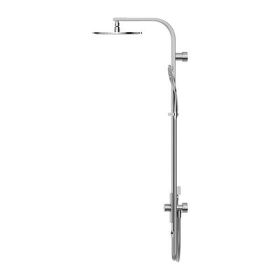 Nero Astra Rain Round Shower Set Double Hose Chrome - Sydney Home Centre