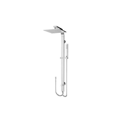 Nero Astra Rain Square Shower Set Double Hose Chrome - Sydney Home Centre