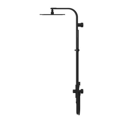 Nero Astra Rain Square Shower Set Double Hose Matte Black - Sydney Home Centre