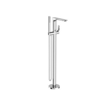 Nero Bianca Floor Standing Bath Mixer With Hand Shower Chrome - Sydney Home Centre