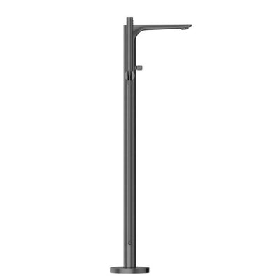 Nero Bianca Floor Standing Bath Mixer With Hand Shower Gun Metal - Sydney Home Centre