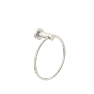 Nero Classic / Dolce Hand Towel Ring Brushed Nickel - Sydney Home Centre