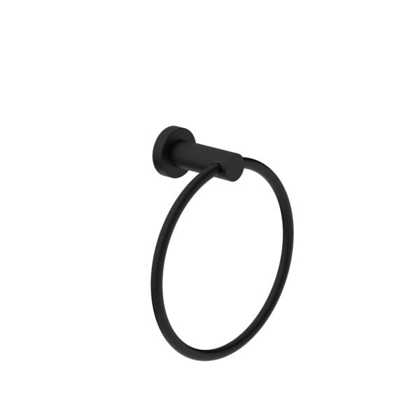 Nero Classic / Dolce Hand Towel Ring Matte Black - Sydney Home Centre