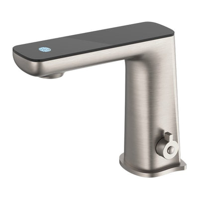 Nero Claudia Sensor Mixer With Black Top Display Brushed Nickel - Sydney Home Centre