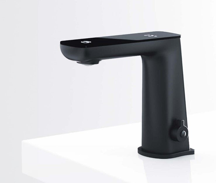 Nero Claudia Sensor Mixer With Black Top Display Matte Black - Sydney Home Centre