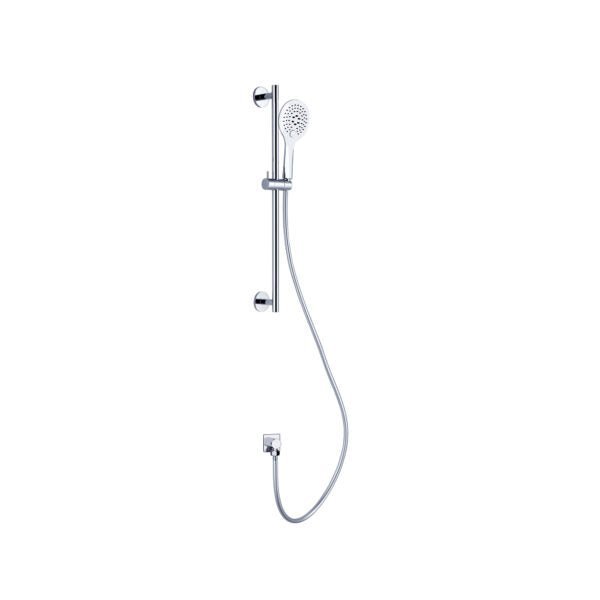 Nero Dolce Rain Shower Rail With Push Button Shower Chrome - Sydney Home Centre