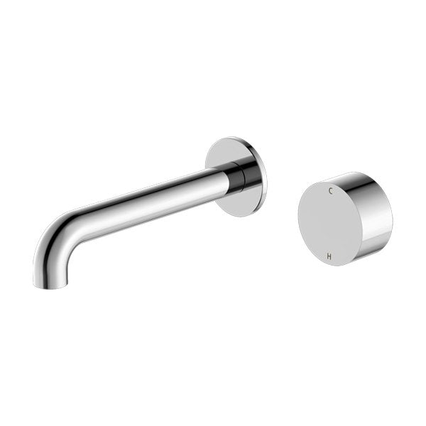 Nero Kara Progressive Wall Basin/Bath Mixer 230mm Spout Chrome - Sydney Home Centre