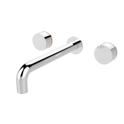 Nero Kara Wall Basin Set 180mm Spout Chrome - Sydney Home Centre