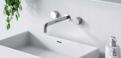 Nero Kara Wall Basin Set 180mm Spout Chrome - Sydney Home Centre