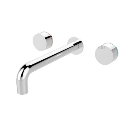 Nero Kara Wall Basin Set 217mm Spout Chrome - Sydney Home Centre