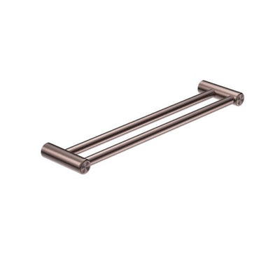 Nero Mecca Care 25mm Grab Double Towel Rail 600mm Brushed Bronze - Sydney Home Centre