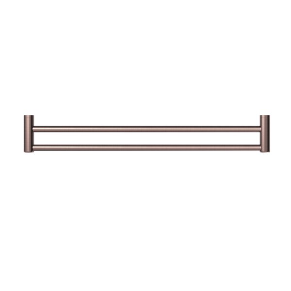 Nero Mecca Care 25mm Grab Double Towel Rail 900mm Brushed Bronze - Sydney Home Centre