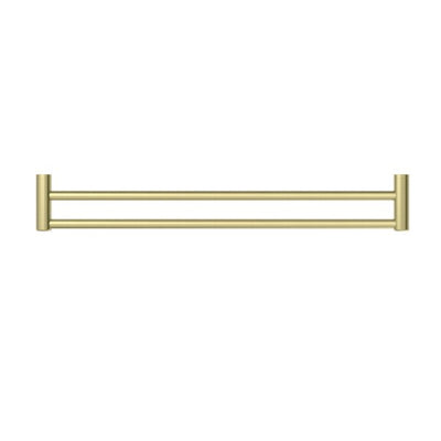 Nero Mecca Care 25mm Grab Double Towel Rail 900mm Brushed Gold - Sydney Home Centre