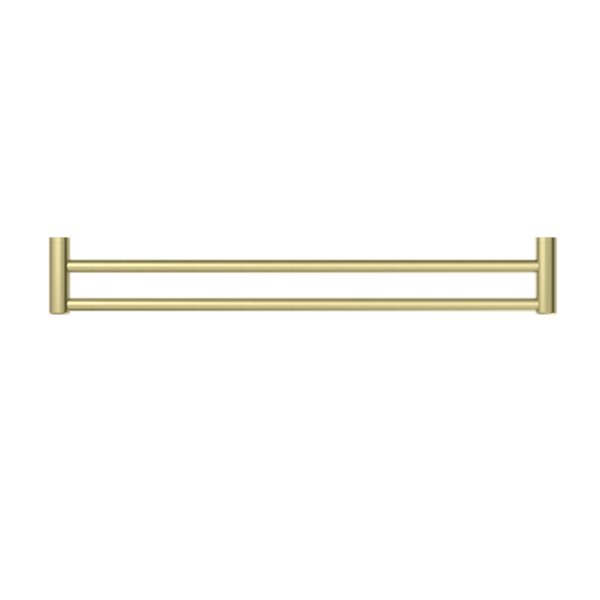 Nero Mecca Care 25mm Grab Double Towel Rail 900mm Brushed Gold - Sydney Home Centre