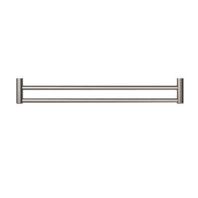 Nero Mecca Care 25mm Grab Double Towel Rail 900mm Brushed Nickel - Sydney Home Centre