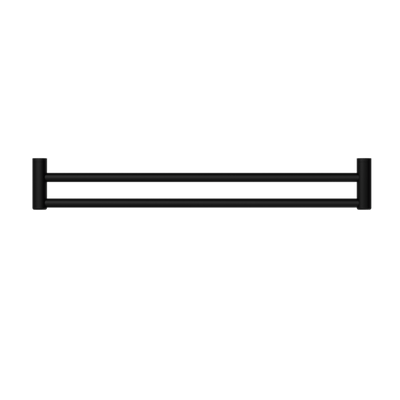 Nero Mecca Care 25mm Grab Double Towel Rail 900mm Matte Black - Sydney Home Centre