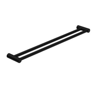 Nero Mecca Care 25mm Grab Double Towel Rail 900mm Matte Black - Sydney Home Centre