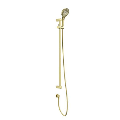 Nero Mecca Care 25mm Grab Rail And Adjustable Shower Rail Set 900mm Brushed Gold - Sydney Home Centre