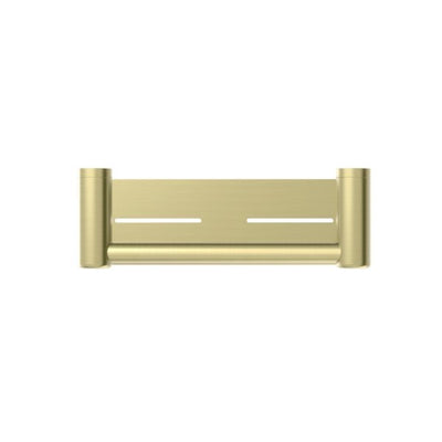 Nero Mecca Care 25mm Grab Rail With Shelf 300mm Brushed Gold - Sydney Home Centre