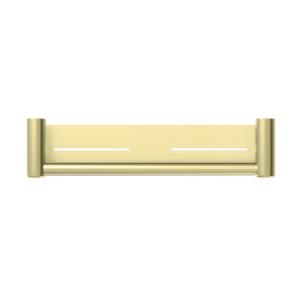 Nero Mecca Care 25mm Grab Rail With Shelf 450mm Brushed Gold - Sydney Home Centre