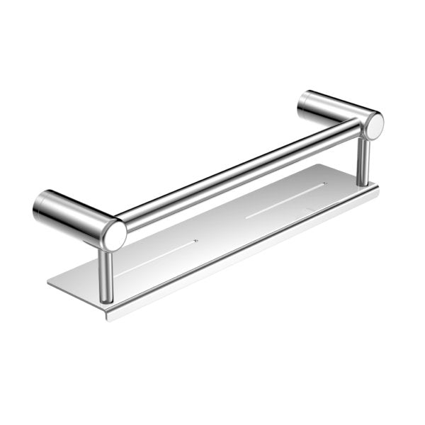 Nero Mecca Care 25mm Grab Rail With Shelf 450mm Chrome - Sydney Home Centre