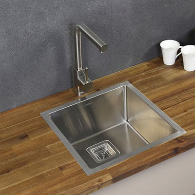 Swedia Dante 1.5mm Thick Stainless Steel 450mm Single Bowl Sink - Sydney Home Centre