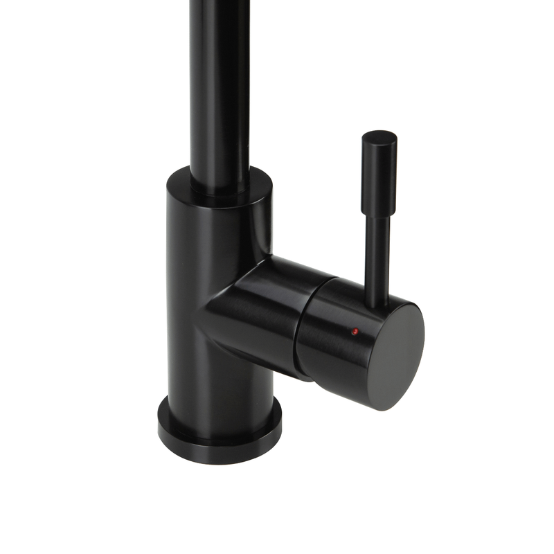 Swedia Klaas Stainless Steel Kitchen Mixer Tap With Pull-Out Satin Black - Sydney Home Centre