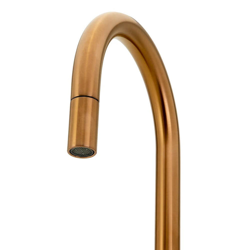 Swedia Klaas Stainless Steel Kitchen Mixer Tap With Pull-Out Brushed Copper - Sydney Home Centre