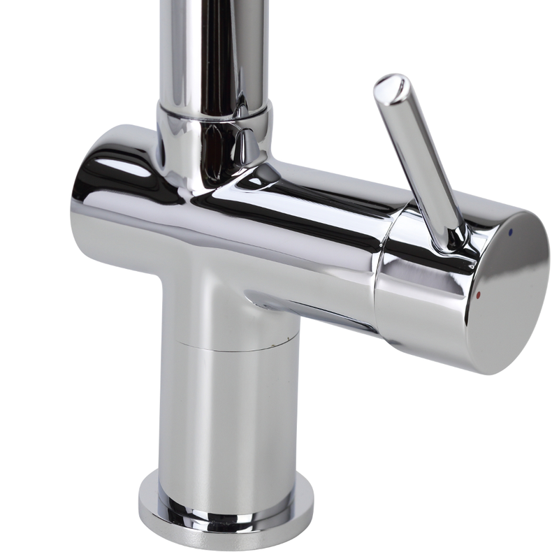 Vale Superb Goose Neck Kitchen Mixer Tap With Pull-Out Chrome - Sydney Home Centre