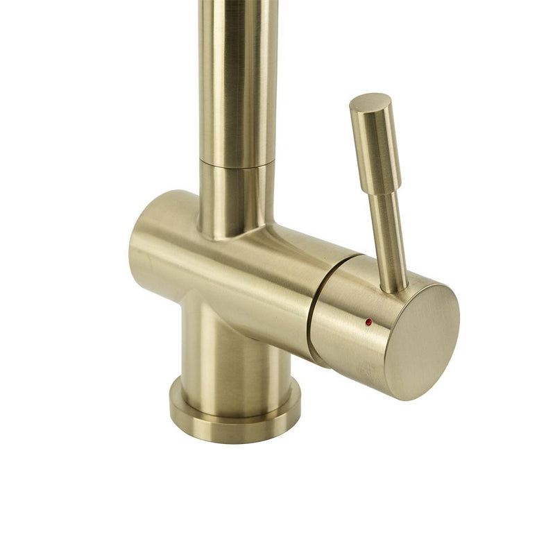 Swedia Sigge Stainless Steel Kitchen Mixer Tap With Pull-Out Brushed Brass PVD Finish - Sydney Home Centre