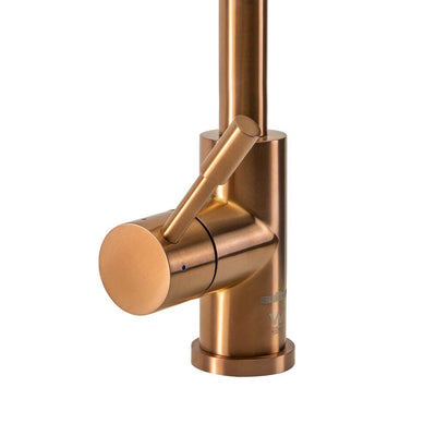 Swedia Klaas Stainless Steel Kitchen Mixer Tap With Pull-Out Brushed Copper - Sydney Home Centre