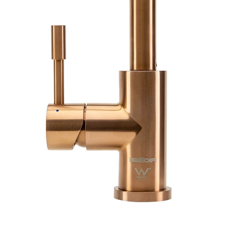 Swedia Klaas Stainless Steel Kitchen Mixer Tap With Pull - Out Brushed Copper - Sydney Home Centre