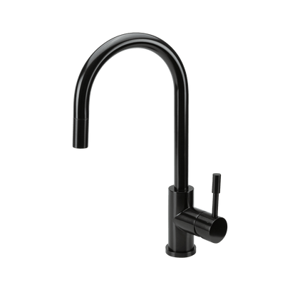 Swedia Klaas Stainless Steel Kitchen Mixer Tap With Pull - Out Satin Black - Sydney Home Centre