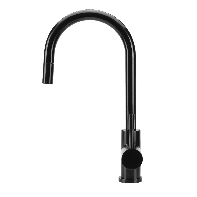 Swedia Klaas Stainless Steel Kitchen Mixer Tap With Pull - Out Satin Black - Sydney Home Centre