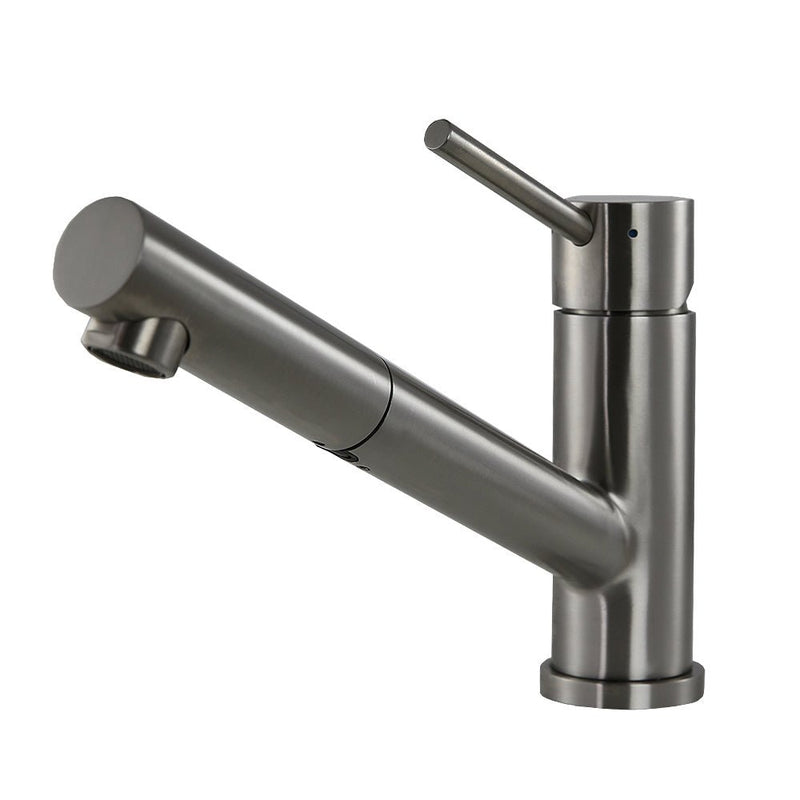 Swedia Oskar Stainless Steel Kitchen Mixer Tap With Pull - Out Brushed Nickel - Sydney Home Centre