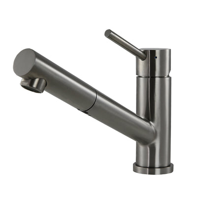 Swedia Oskar Stainless Steel Kitchen Mixer Tap With Pull-Out Brushed Nickel - Sydney Home Centre