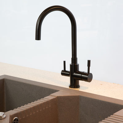 Swedia Otto Stainless Steel Kitchen Mixer Tap With Filtered Water Outlet Satin Black - Sydney Home Centre