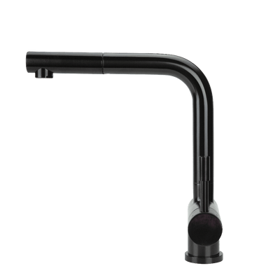 Swedia Sigge Stainless Steel Kitchen Mixer Tap With Pull - Out Satin Black Finish - Sydney Home Centre