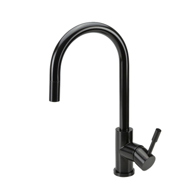 Swedia Klaas Stainless Steel Kitchen Mixer Tap With Pull-Out Satin Black - Sydney Home Centre