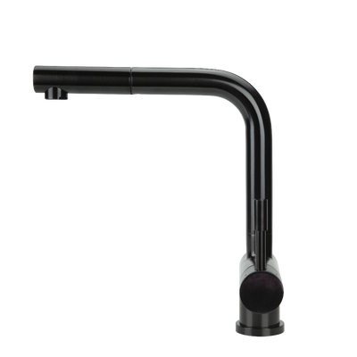 Swedia Sigge Stainless Steel Kitchen Mixer Tap With Pull-Out Satin Black Finish - Sydney Home Centre