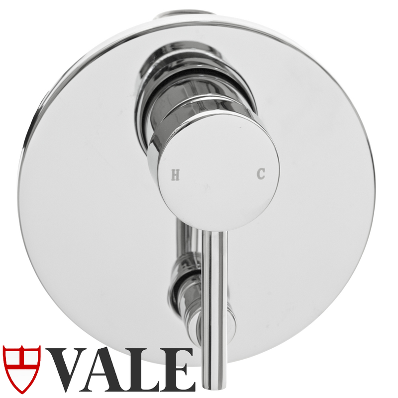 Vale Molla Wall Mounted Shower Mixer With Diverter Luxury Chrome - Sydney Home Centre