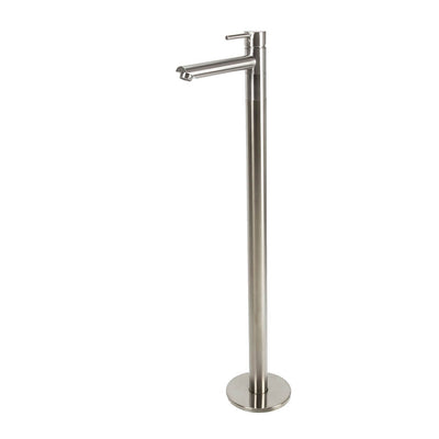 Vale Molla Floor Standing Bath Mixer With Swivel Spout Brushed Nickel - Sydney Home Centre