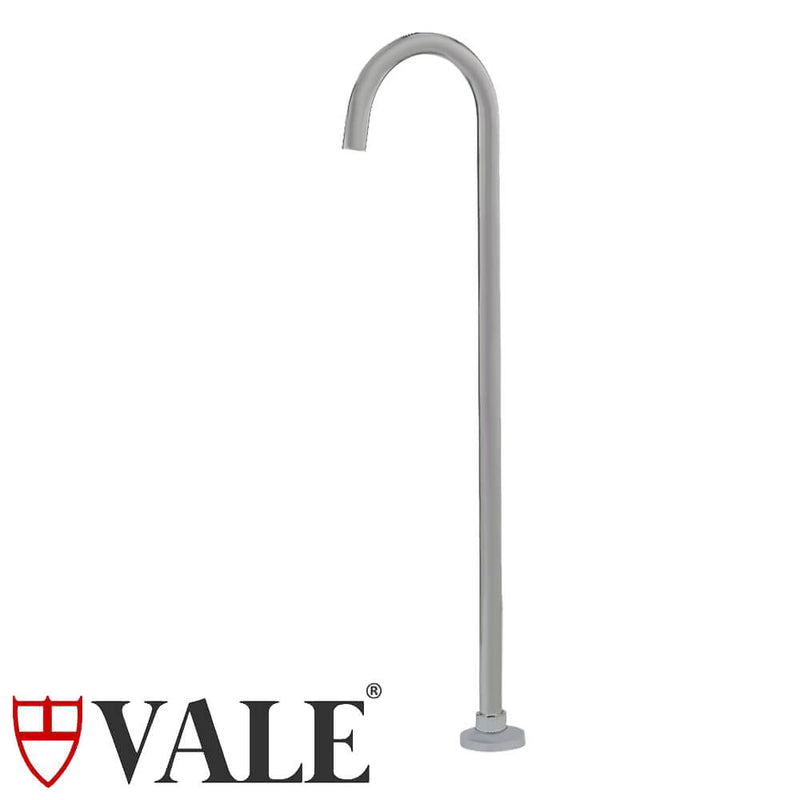 Vale Symphony Floor Standing Bath Spout Brushed Nickel - Sydney Home Centre