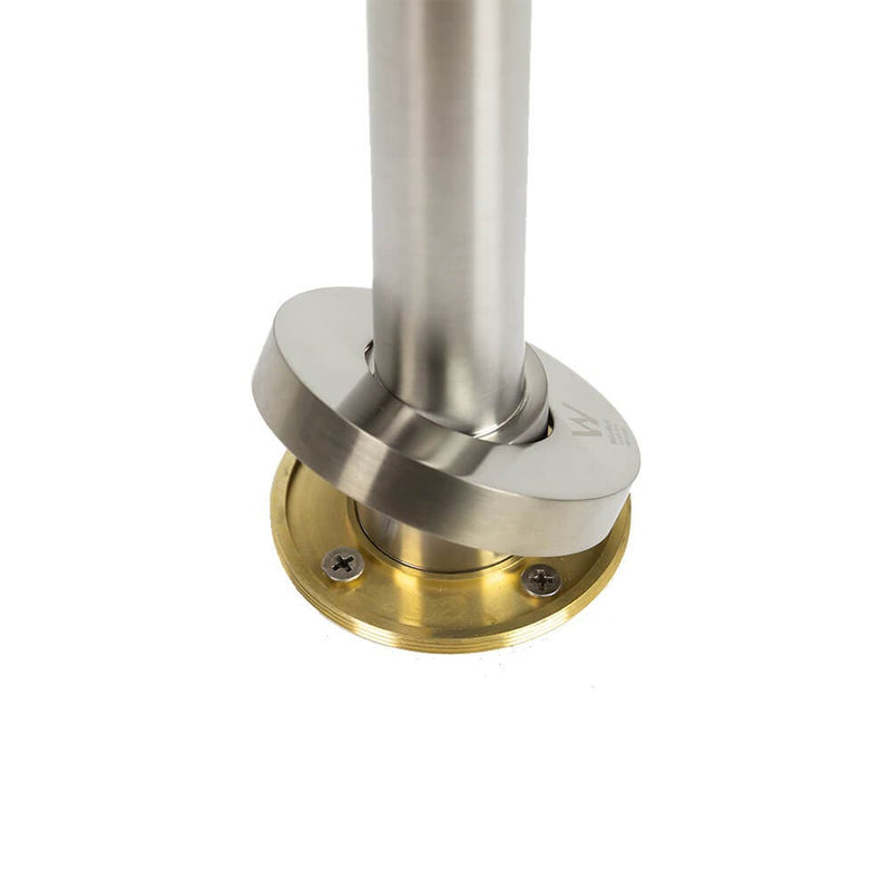 Vale Symphony Floor Standing Bath Spout Brushed Nickel - Sydney Home Centre