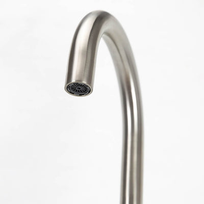 Vale Symphony Floor Standing Bath Spout Brushed Nickel - Sydney Home Centre