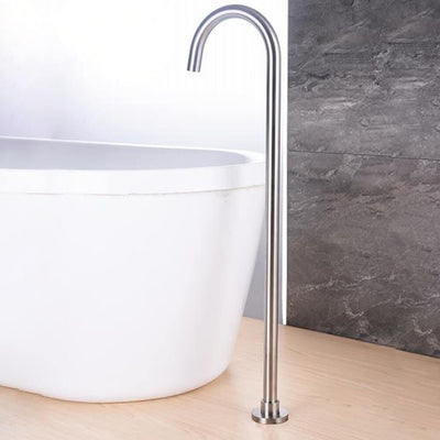 Vale Symphony Floor Standing Bath Spout Brushed Nickel - Sydney Home Centre